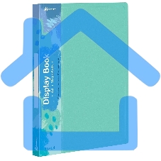 Папка с 10 прозрачными вкладками Бюрократ Pastel PAST10GRN A4, пластик, 0.5мм, торцевой карман с бумажной вставкой, мятный