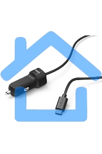 Автомобильное зарядное устройство Hama H-173618 3A PD универсальное черный