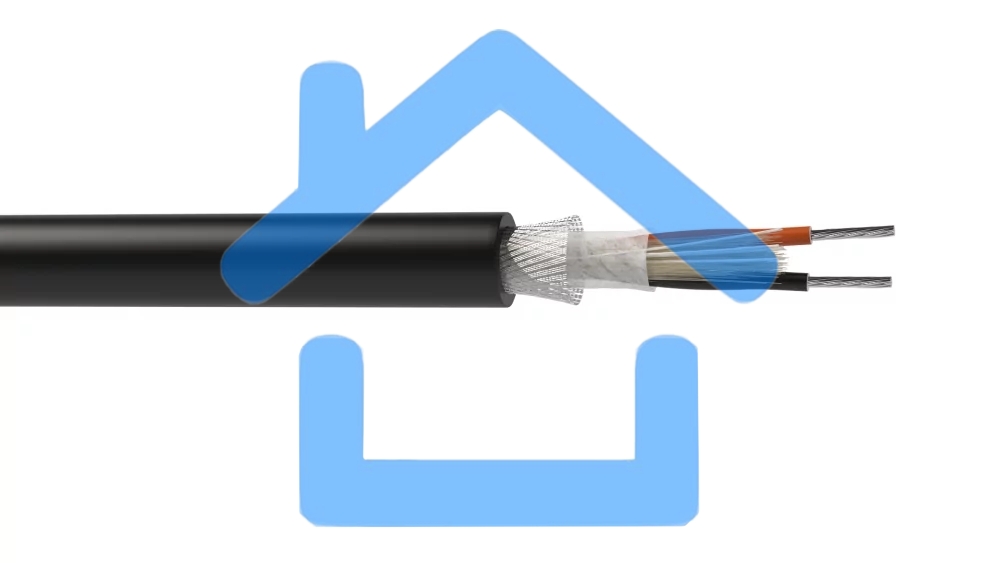Кабель балансный микрофонный 100 м, 20 AWG, 0.5 мм2, диаметр 6.7 мм, экран, медь 28 x 0.15 мм, черный, бухта
