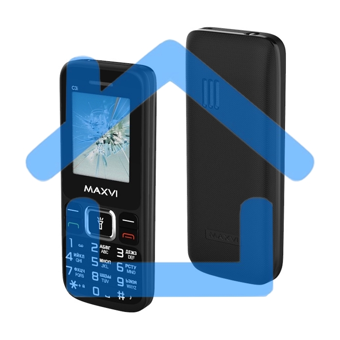 Мобильный телефон Maxvi C3i черный