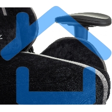 Кресло игровое Zombie Drift/F черный/серый, крестов. пластик, подст. для ног