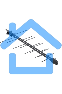 Антенна наружная РЭМО (205053) BAS-1111-5V ПЕЧОРА (пакет) - активная