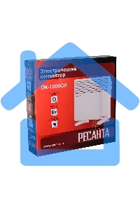 Конвектор Ресанта ОК-1000СН белый, 1000 Вт, 10 м2, термостат