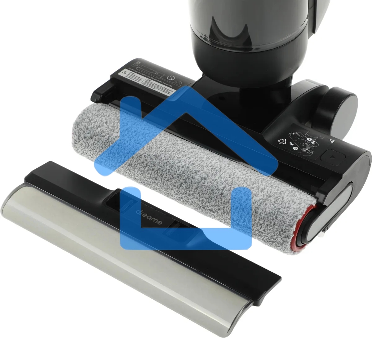 Пылесос моющий Dreame Wet and Dry Vacuum H12 Pro серый, питание от аккумулятора, 300 Вт, уборка влажная/сухая, пылесборник 0,9 л, работа от АКБ max - 35 мин