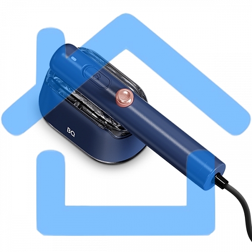 Ручной отпариватель BQ SG1009H Blue, Мощность 1000 Ватт, 2 в 1: Отпаривание и глажка, Быстрый нагрев, Для всех типов ткани,Вертикальное и горизонтальное отпаривание, Сухая глажка, Тефлоновое покрытие подошвы, Подставка и мерный стакан в комплекте, Устройс