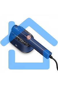 Ручной отпариватель BQ SG1009H Blue, Мощность 1000 Ватт, 2 в 1: Отпаривание и глажка, Быстрый нагрев, Для всех типов ткани,Вертикальное и горизонтальное отпаривание, Сухая глажка, Тефлоновое покрытие подошвы, Подставка и мерный стакан в комплекте, Устройс
