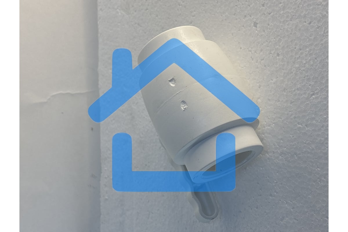 Кран шаровой 40 полнопроходной полипропиленовый PPR белый