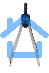 Циркуль Silwerhof Веселые друзья, металл, 11.5см, в комплекте: грифель