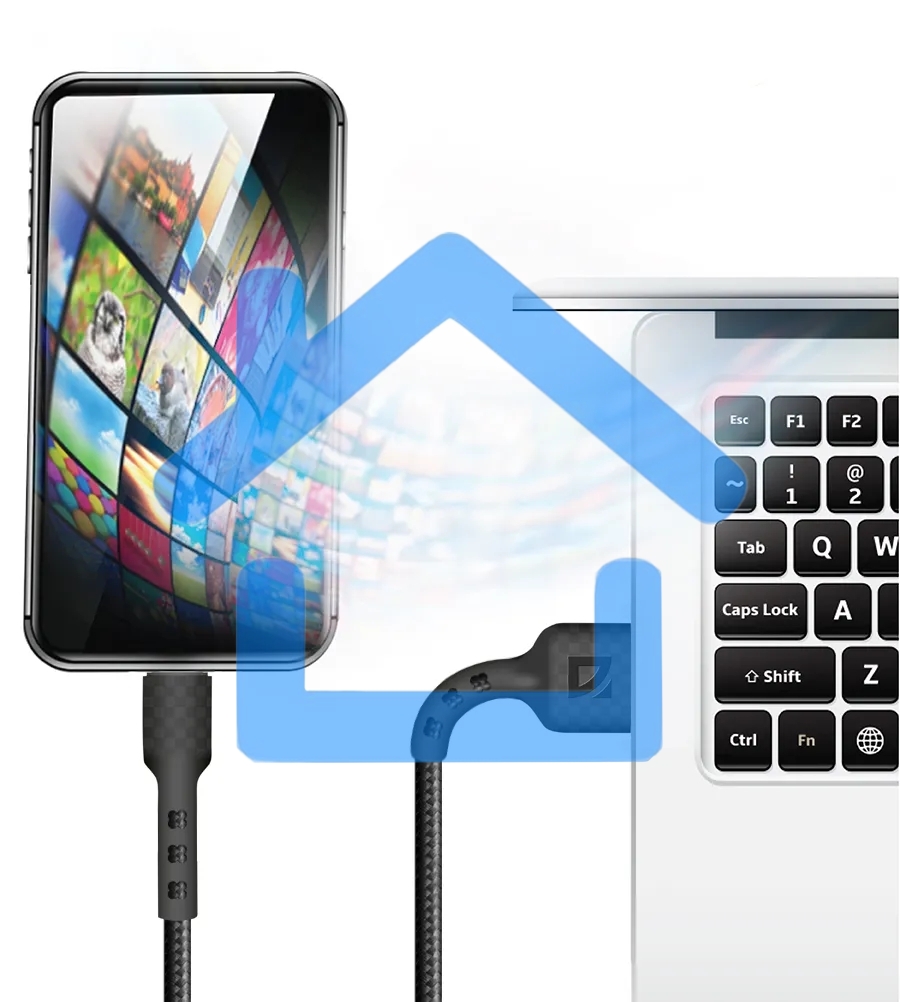 Кабель Defender F181, USB 2.0 (AM) - microUSB 2.0 (BM), 1метр, 2.4А, нейлоновая оплетка, черный