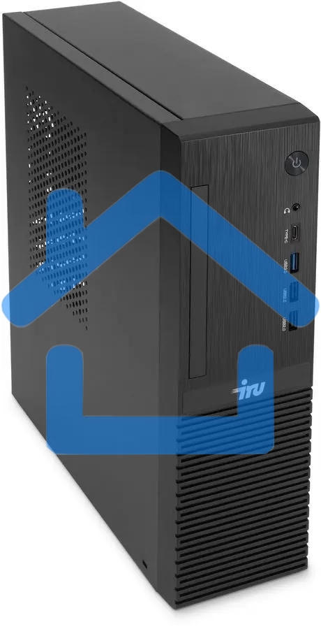 Персональный компьютер IRU 310SC SFF Cel G6900 (3.4) 8Gb SSD256Gb UHDG 710 Windows 11 Professional GbitEth 200W черный (2017897)