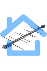 Антенна наружная РЭМО (205053) BAS-1111-5V ПЕЧОРА (пакет) - активная