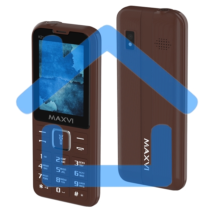 Мобильный телефон Maxvi K21 шоколадный