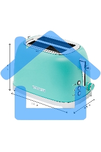 Тостер Galaxy Line GL 2917 900Вт бирюзовый