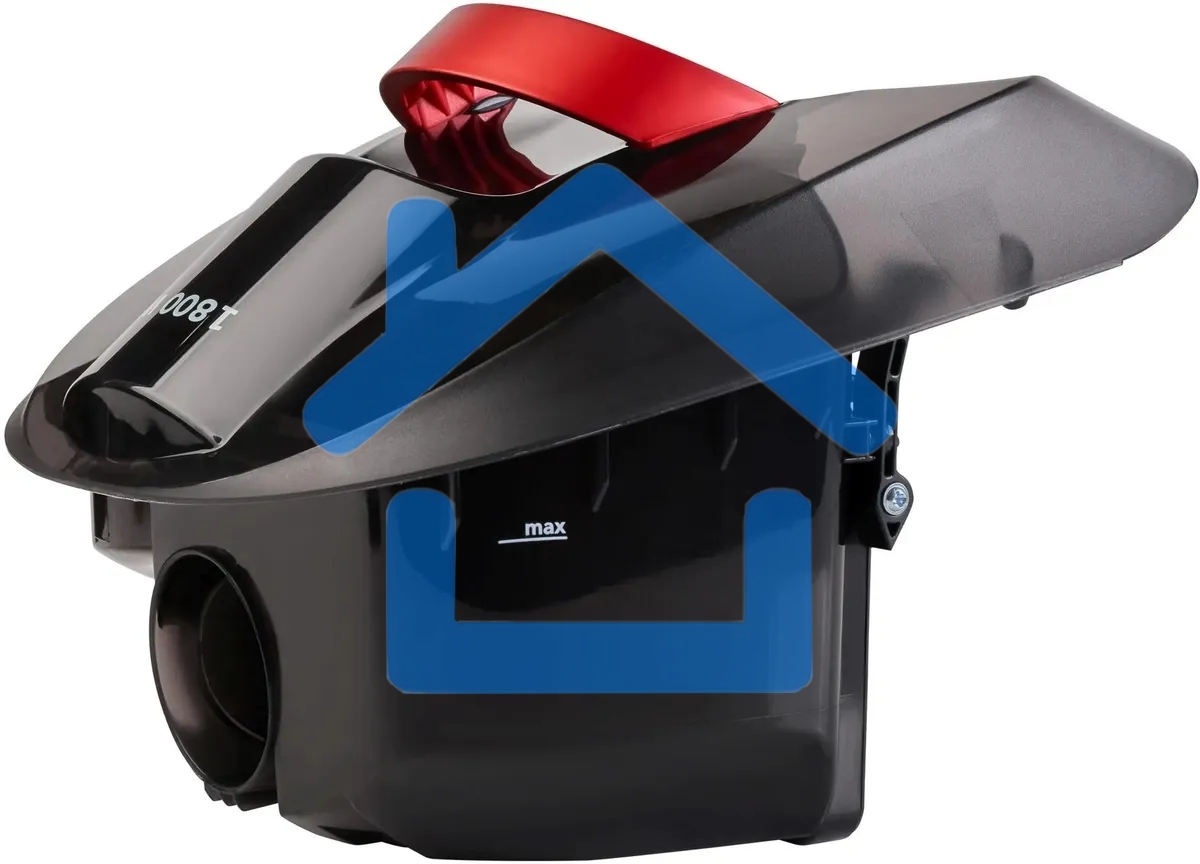 Пылесос Hyundai HYV-C1990 красный/черный, 250/1800 Вт, уборка сухая, пылесборник контейнер, 1.5 л