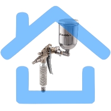 Краскопульт пневматический Matrix для финишных работ с верхним бачком v=01k диам. сопла 05мм