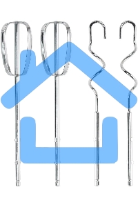 Миксер электрический Galaxy Line GL 2223, серый, ручной, 400 Вт, 5 скоростей, 2 насадки-венчика