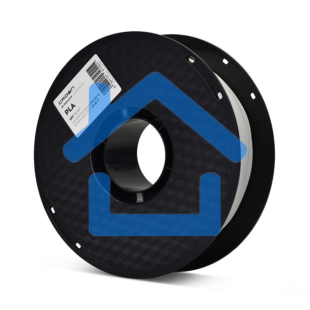 Филамент Crown Micro CM-FILPLA001W PLA 1.75 1кг белый