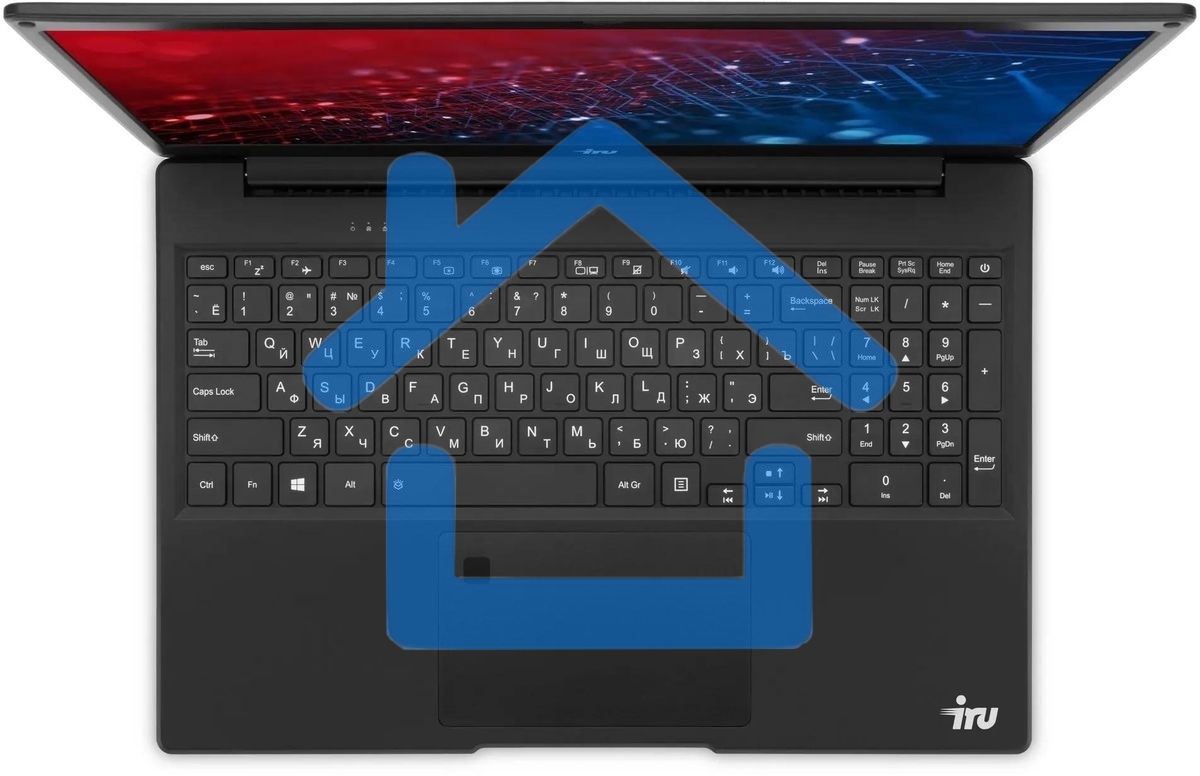 Ноутбук IRU Оникс 15U Core i5 1135G7 16Gb SSD512Gb Intel Iris Xe graphics G7 15.6