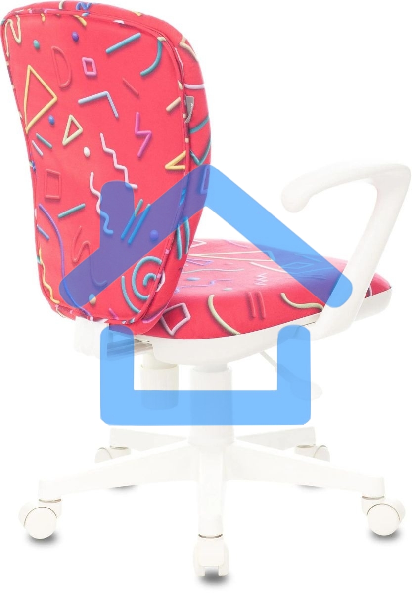 Кресло детское Бюрократ KD-W10AXSN малиновый Sticks 05 крестовина пластик пластик белый