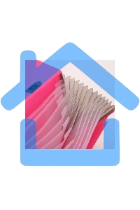 Папка-портфель Deli Rio EB40302 13 отделений, A4 полипропилен 0.6мм, ассорти