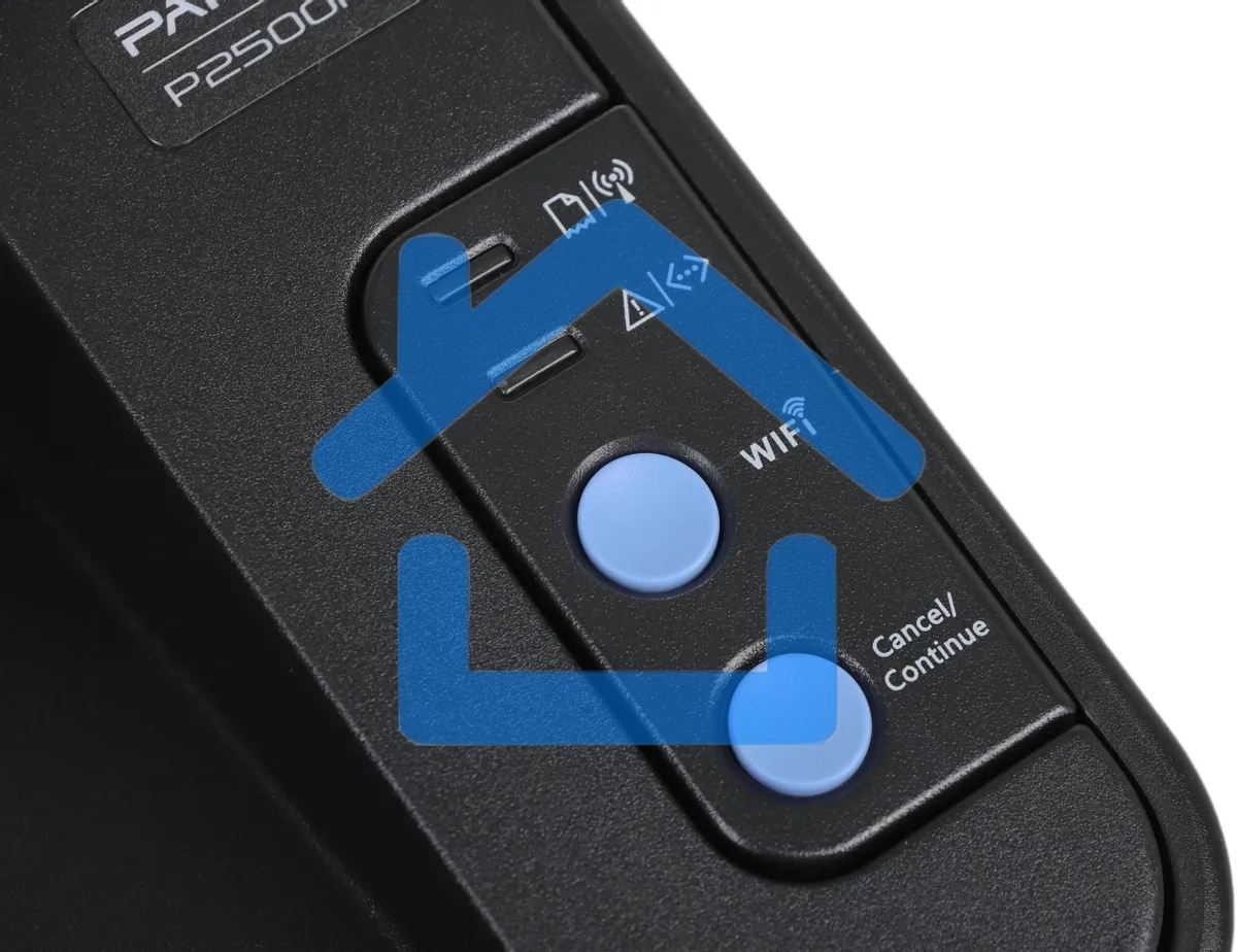 Принтер лазерный Pantum P2500NW, A4, ч/б, печ. до 22 стр/мин., 1200 x 1200 dpi, USB, RJ-45, Wi-Fi, Air Print