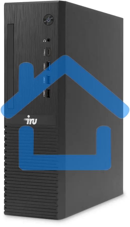 Персональный компьютер IRU 310SC SFF Cel G6900 (3.4) 8Gb SSD256Gb UHDG 710 Windows 11 Professional GbitEth 200W черный (2017897)