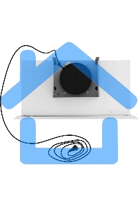 Вытяжка каминная Elikor Метеорит 60П-700-Э4Д белый, 60 см, 700 куб. м/ч, 52 дБ