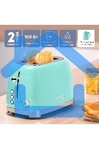 Тостер Galaxy Line GL 2917 900Вт бирюзовый