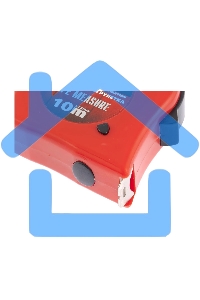 Рулетка Matrix double fixation 10мх25мм обрезиненный корпус двойная плавная фиксация