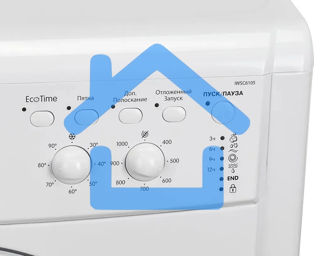 Стиральная машина Indesit IWSC 6105 белый, загрузка фронтальная 6 кг, 1000 об/мин., класс: А