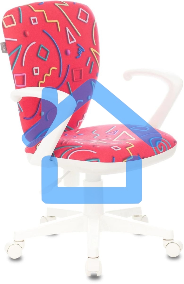 Кресло детское Бюрократ KD-W10AXSN малиновый Sticks 05 крестовина пластик пластик белый