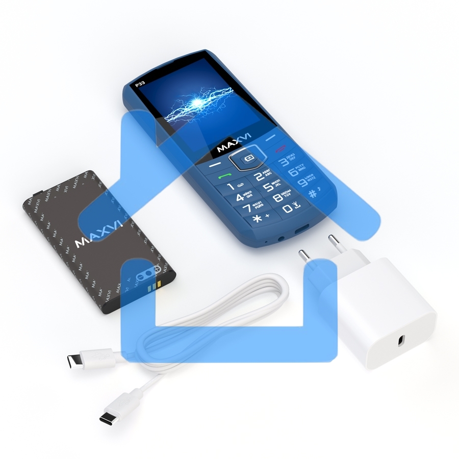 Мобильный телефон Maxvi P33 маренго