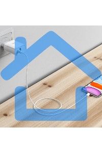 Сетевое зарядное устройство HOCO C80A Rapido 1xUSB + 1xUSB-C, 3.1A, 20W, белый