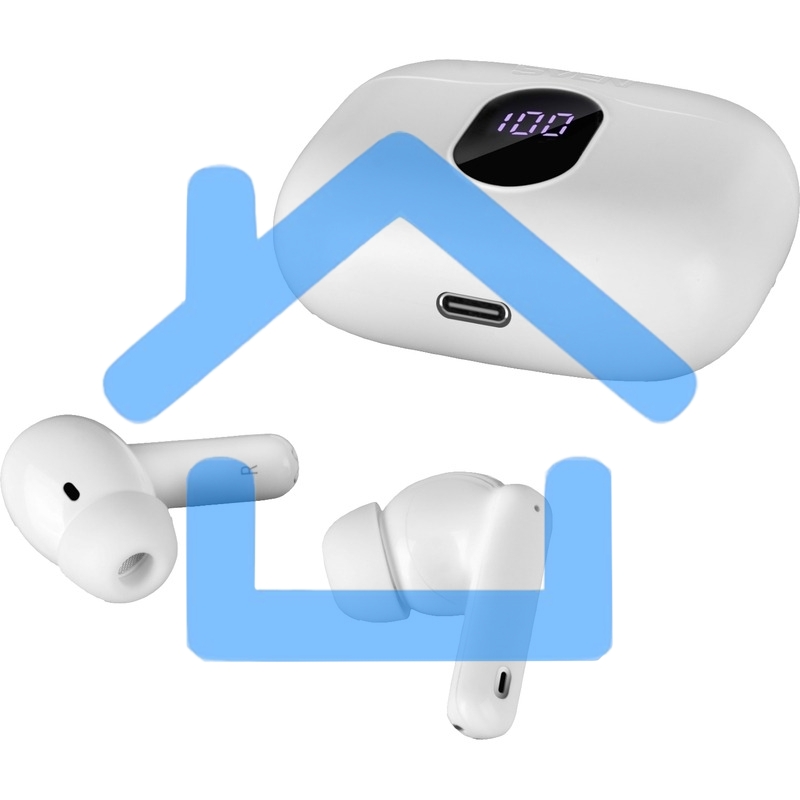 Беспроводные внутриканальные наушники с микрофоном Sven E-310B, белый (Bluetooth, TWS, ANC, ENC, APP)