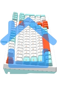 Клавиатура проводная A4Tech Fstyler FS300 (FS300 PANDA SNORKLENING), USB, белый