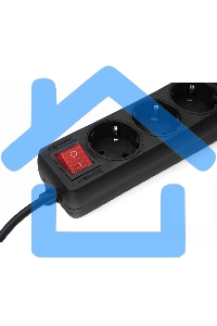 Удлинитель Гарнизон EL-NB-G3-B-3 3р 10А 3м с выключателем и заземлением, черный