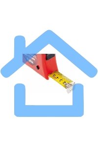 Рулетка Matrix double fixation 10мх25мм обрезиненный корпус двойная плавная фиксация