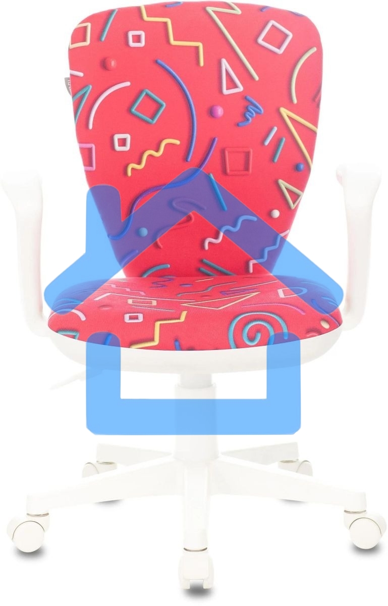 Кресло детское Бюрократ KD-W10AXSN малиновый Sticks 05 крестовина пластик пластик белый