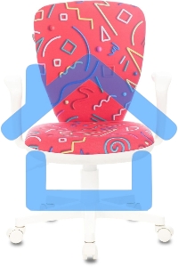 Кресло детское Бюрократ KD-W10AXSN малиновый Sticks 05 крестовина пластик пластик белый