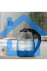 Чайник электрический Vitek VT-1122 TR бесцветное стекло (стекло, 1,7 л, 2200 Вт)