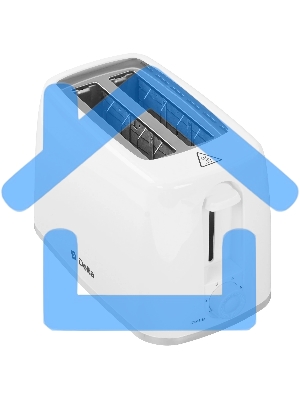 Тостер DELTA DL-6901 белый, 650 Вт