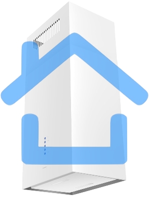 Вытяжка пристенная островная Maunfeld Bath Plus 402IL белый, 40 см, 1150 куб. м/ч, 52 дБ