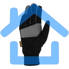 Перчатки универсальные Denzel 68093 двойные, работа с сенсорным экраном, вязаная манжета, размер 9