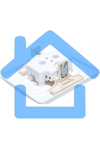 Розетка 2-м СП Этюд 16А IP20 без заземл. бел. SchE PC16-005B