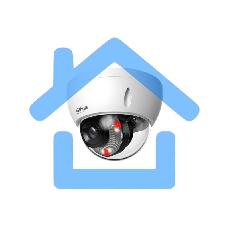 Уличная купольная IP-видеокамера DAHUA DH-IPC-HDBW2449EP-S-IL-0360B Smart Dual Light с ИИ 4Мп, 1/2.9” CMOS, объектив 3.6мм, видеоаналитика, ИК до 30м, LED до 30м, IP67, корпус: металл