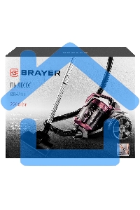 Пылесос BRAYER BR4211 черный/бордовый, 400/2200 Вт, уборка сухая, пылесборник контейнер, 3 л