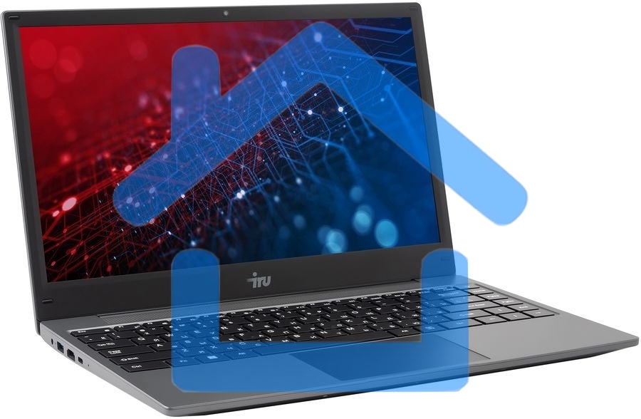 Ноутбук IRU Tactio 14RLH серый Ryzen 5 7430U 16Gb SSD256Gb AMD Radeon Graphics 14