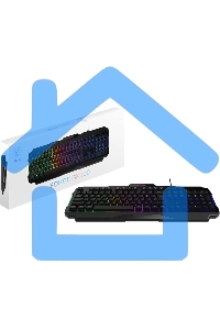 Клавиатура проводная MSI FORGE GK100, Wired, RGb lighting, Anti-ghosting Capability, Black