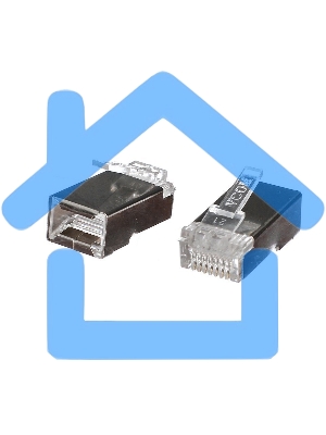 Коннектор VCOM RJ-45 для FTP кабеля 5 кат. экранированный, 100шт,
