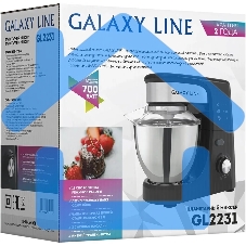 Миксер Galaxy Line GL 2231, черный, планетарный, 700 Вт, 12 скоростей